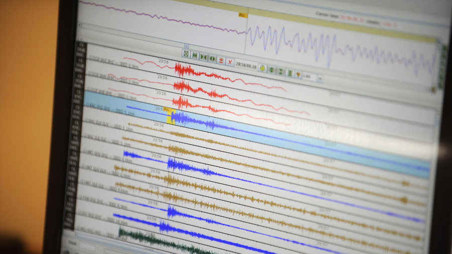 Click to enlarge earthquake graph