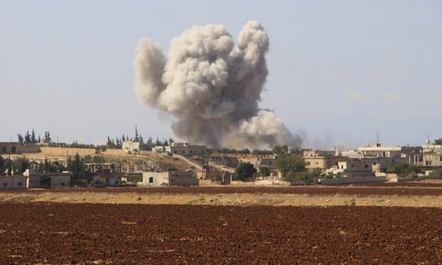 Click to enlarge airstrikes Idlib