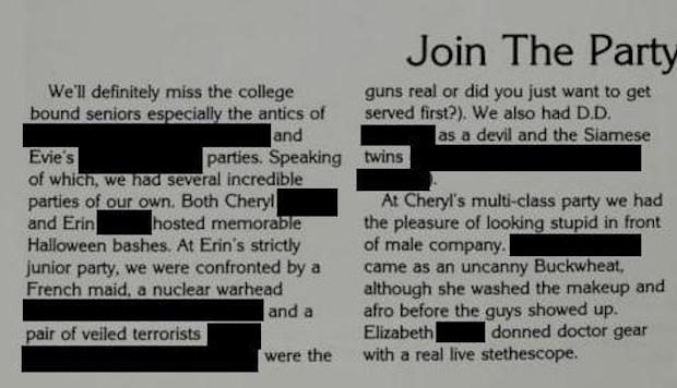 Click to enlarge Kavanaugh accuser Ford HS yearbook