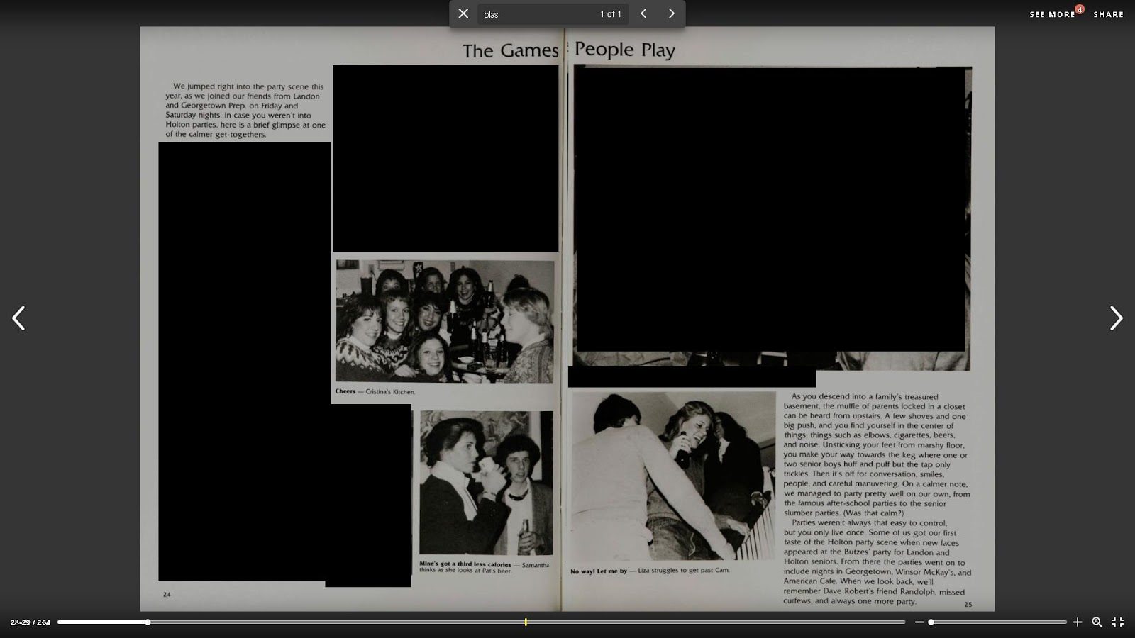 Click to enlarge Kavanaugh accuser Ford HS yearbook