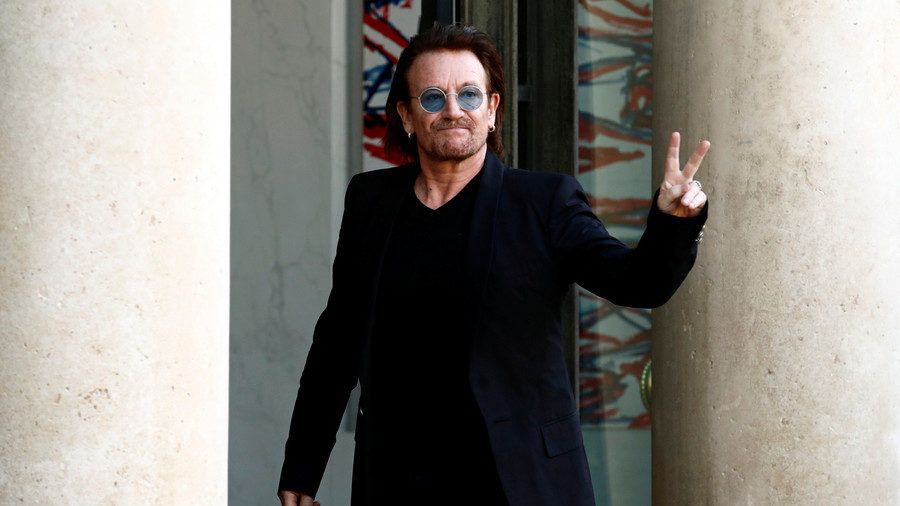 Click to enlarge U2 frontman Bono