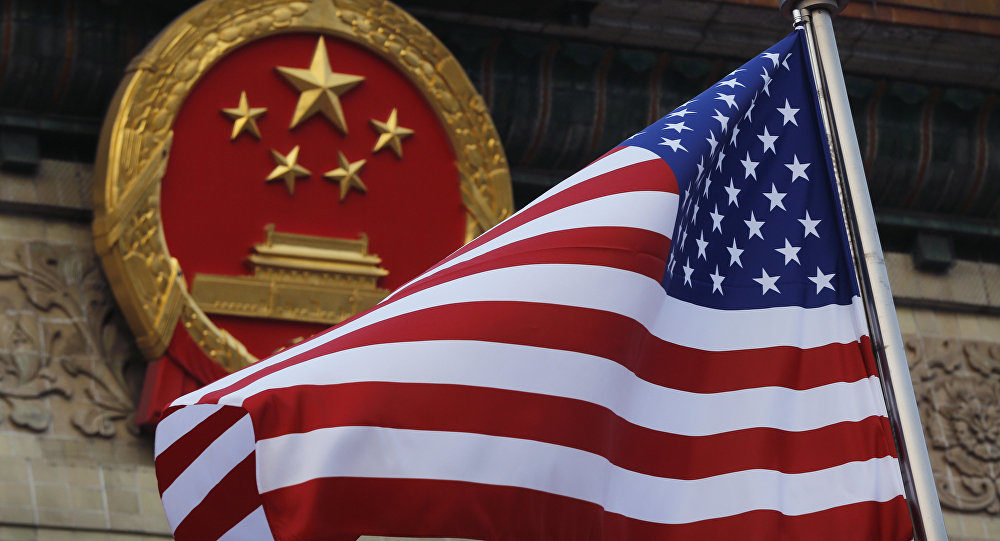 US flag china america
