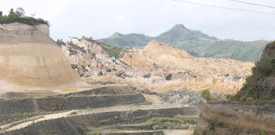 Landslide in Naga City, Cebu Philippines,