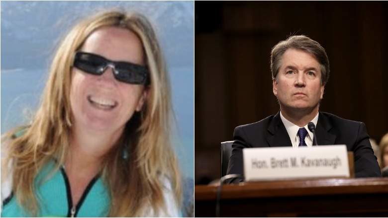 Click to enlarge Christine Blasey Ford and Brett Kavanaugh