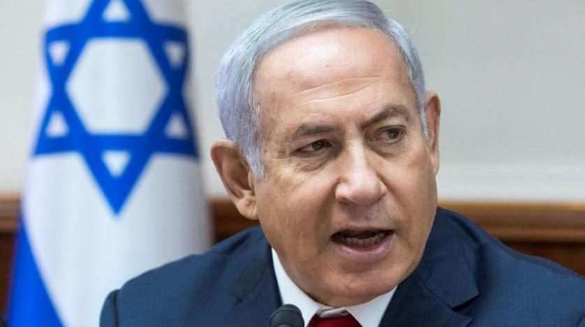 Prime Minister Benjamin Netanyahu attends the weekly cabinet meeting at his office in Jerusalem August 12, 2018