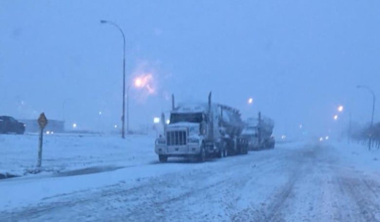 The ‎Kindersley area received about 15 cm of snow‎