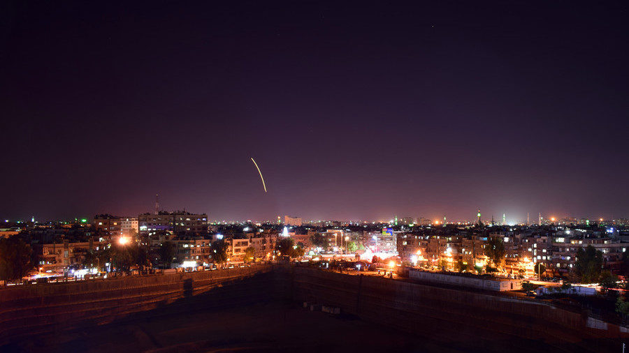 Click to enlarge Missile strike in Syria