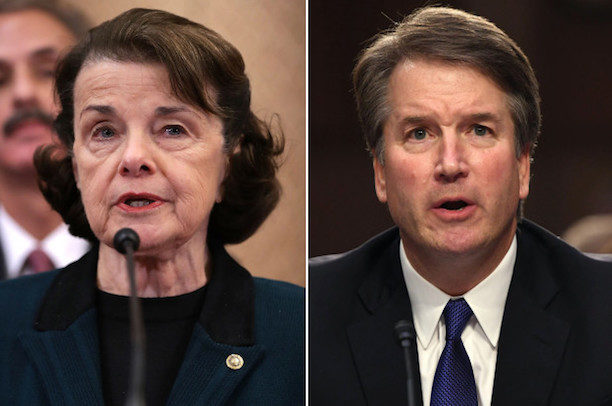 Dianne Feinstein and Brett Kavanaugh