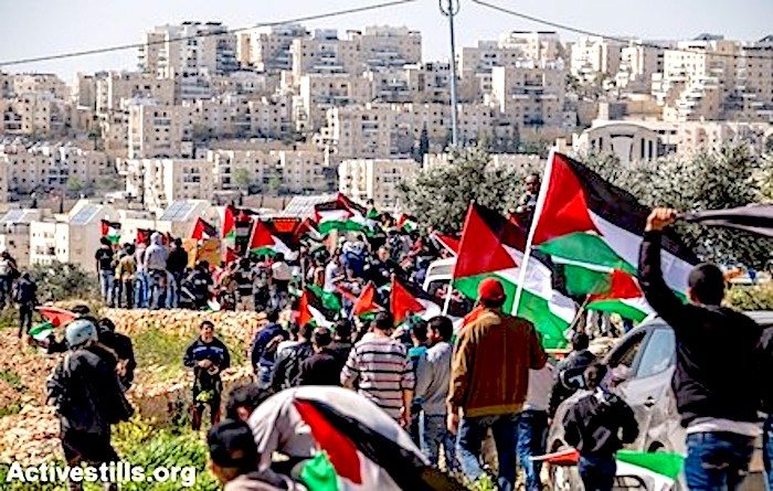 Palestinian walk protest