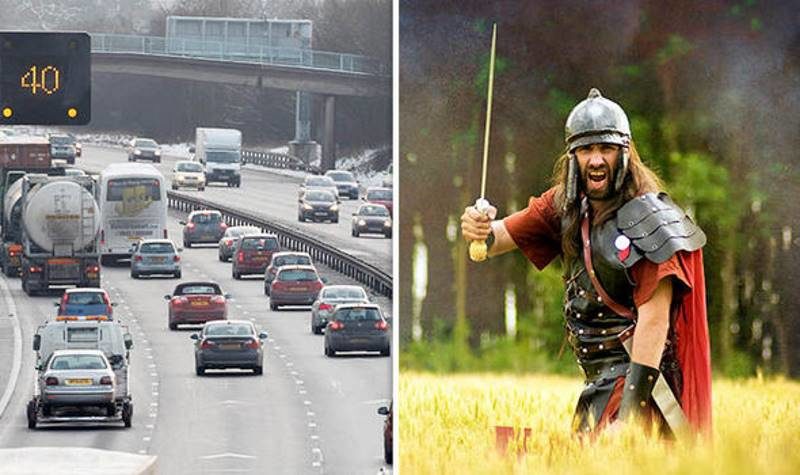 roman ghosts accidents british highway