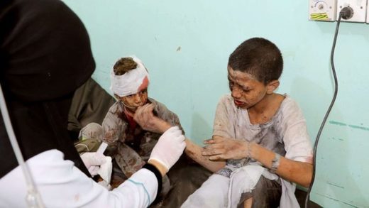 Click to enlarge Saudi airstrike