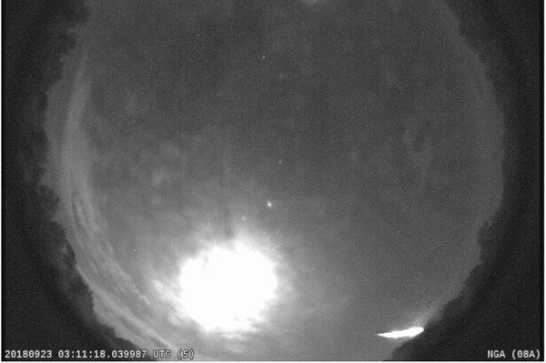 Click to enlarge Alabama meteor