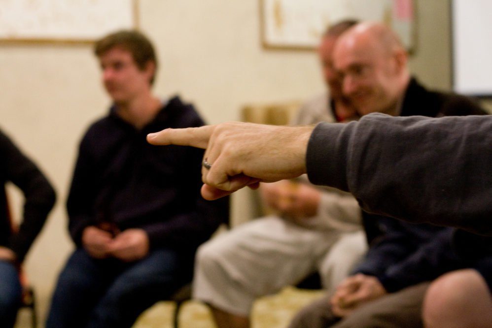 court finger accusation