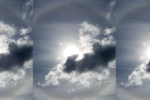 Sun halo over Oregon