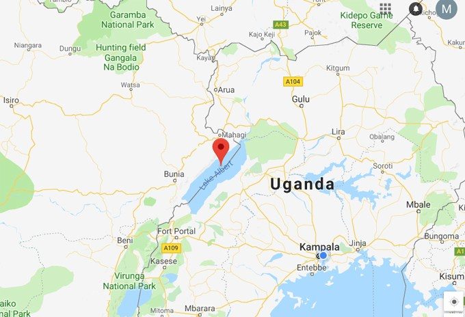 map of Uganda
