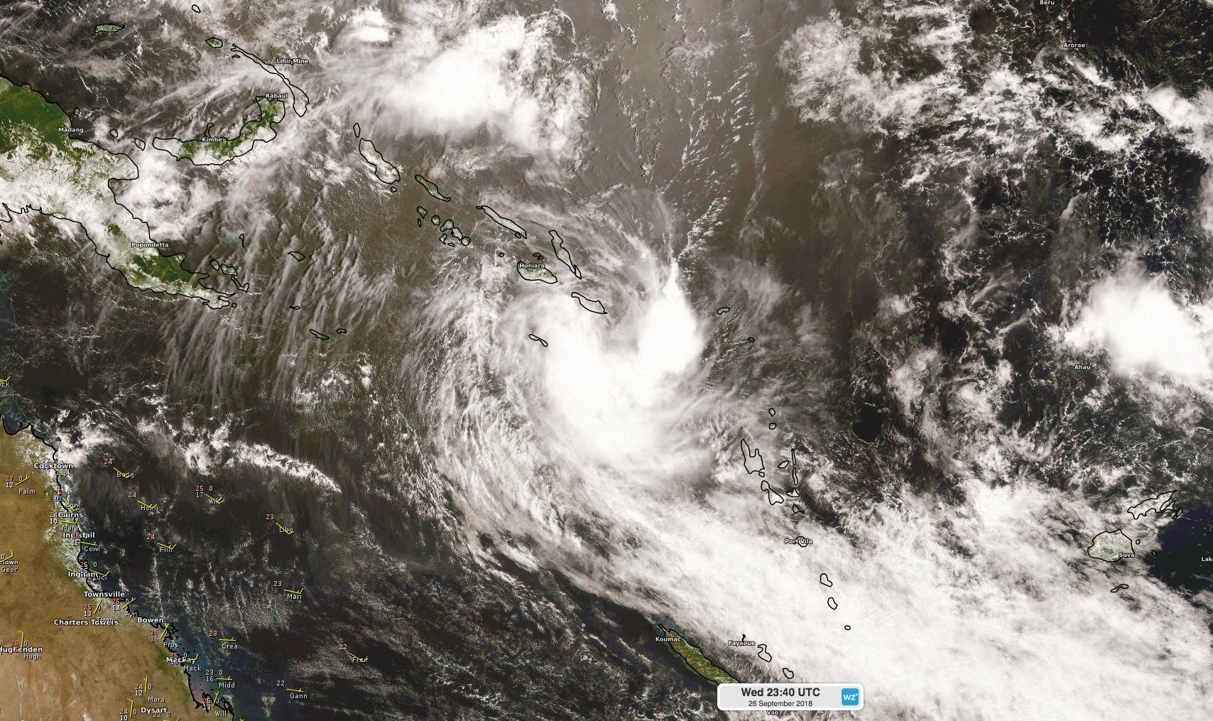 Liua is South Pacific's first cyclone in September for 70 years
