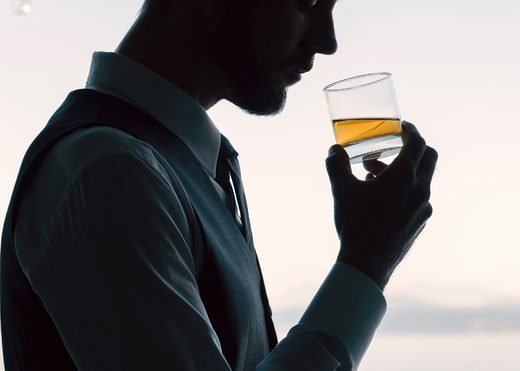 man drinking booze alcohol