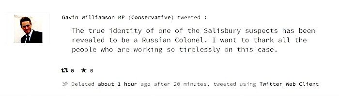 Gavin Williamson tweet