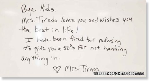 teacher's message