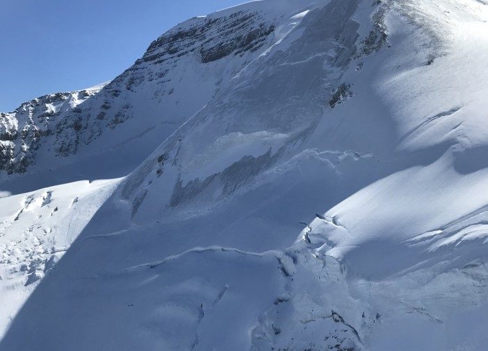 Two climbers were buried in a 2.5 size avalanche on Mt. Athabasca, Sept. 19. Both suffered serious, but non life-threatening injuries.
