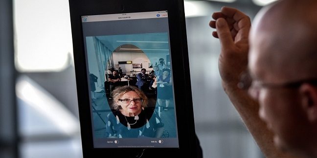 Click to enlarge biometric facial recognition
