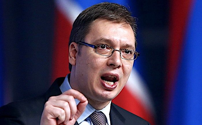 Click to enlarge Serbian President Aleksandar Vucic