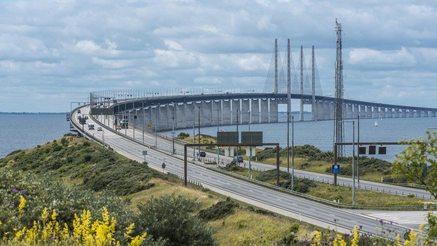 The Oresund bridge Denmark Sweden