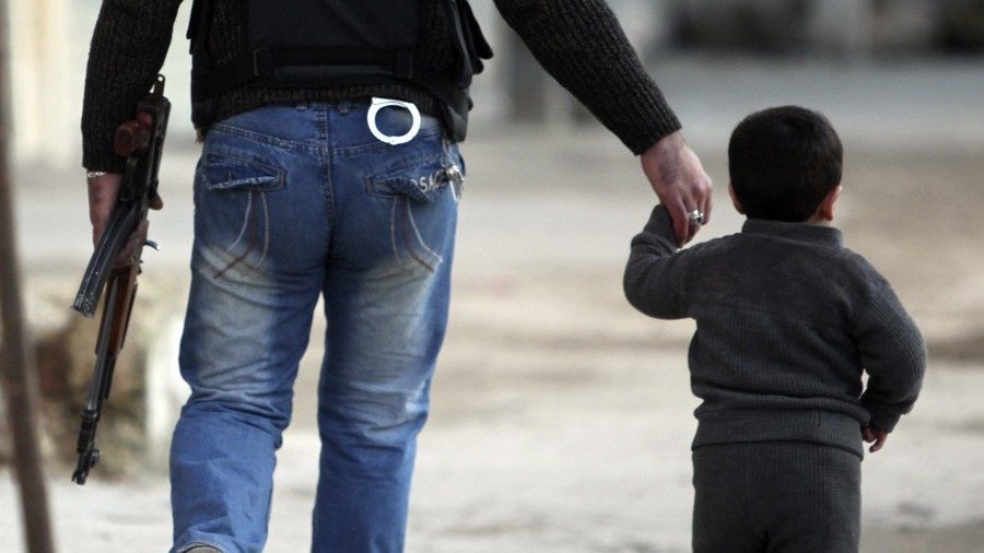 Man with child