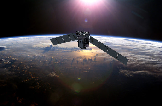Click to enlarge The TIMED satellite monitoring the temperature of the upper atmosphere