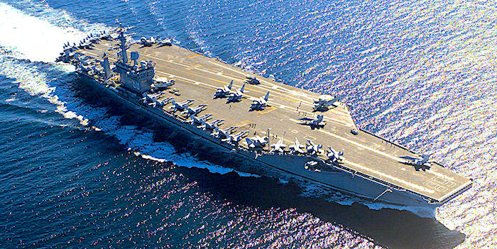 US aircraft carrier