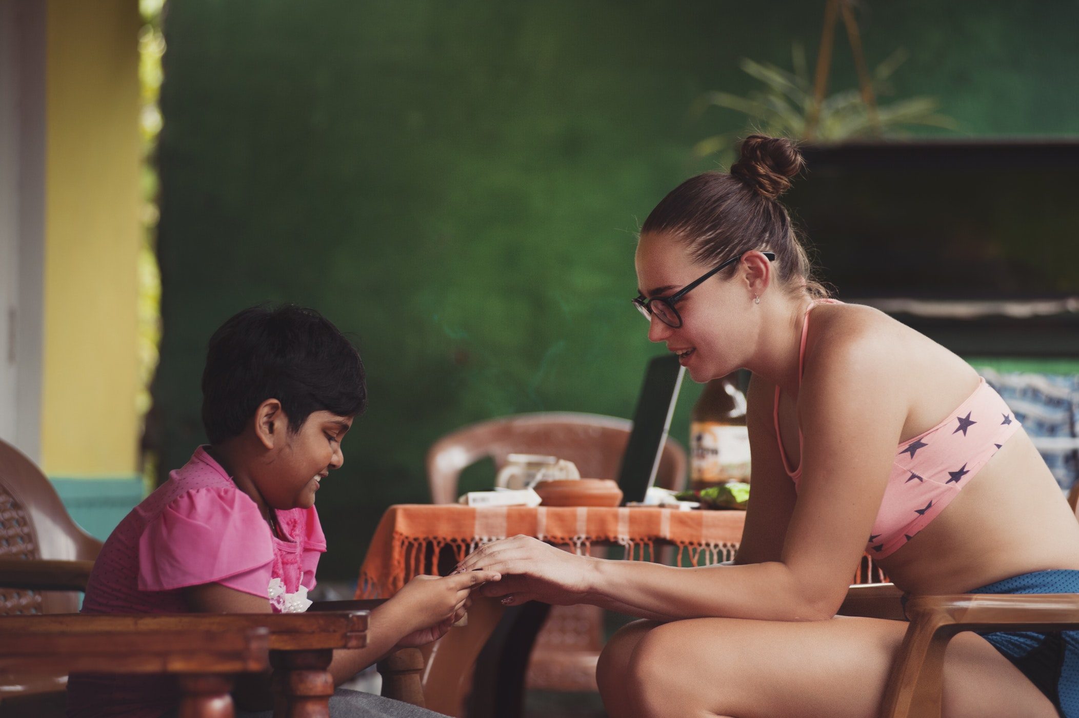 woman and child