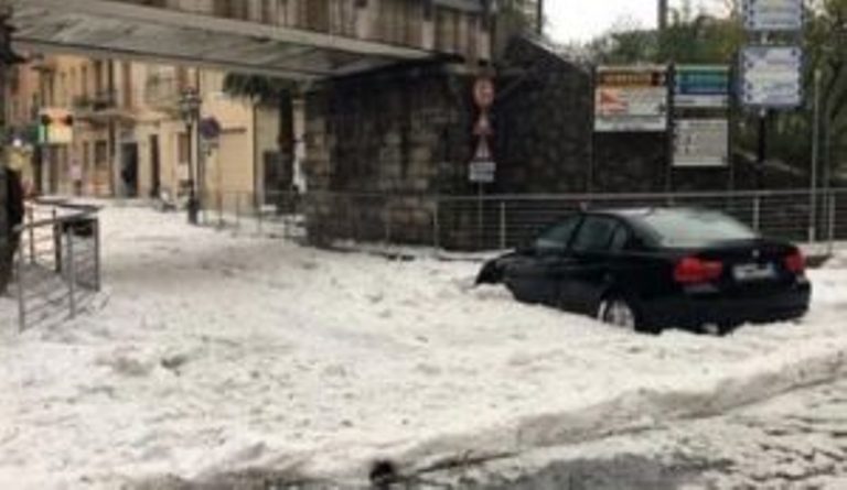 Click to enlarge Alassio hail storm