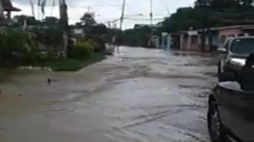 Flooding reported in the Prince Town region.