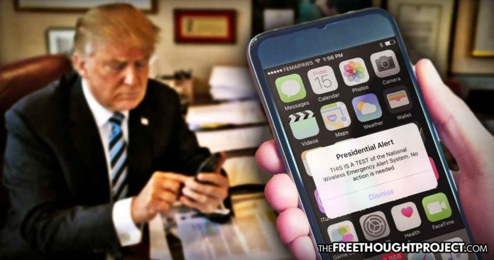 Trump texting
