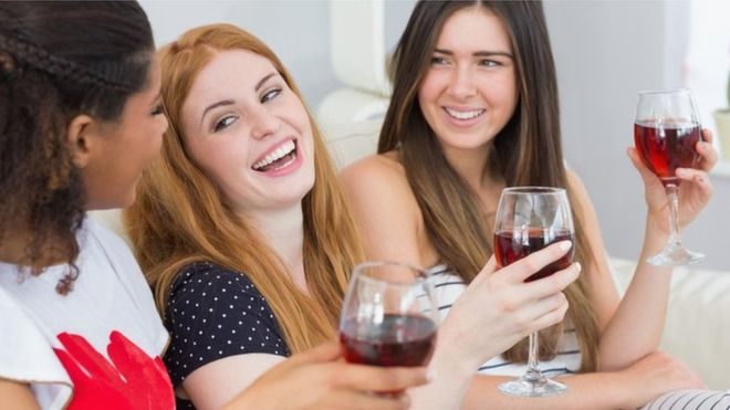 ladies drink wine
