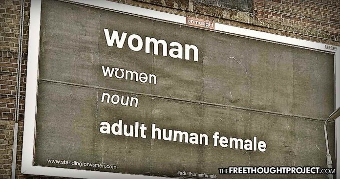 woman billboard
