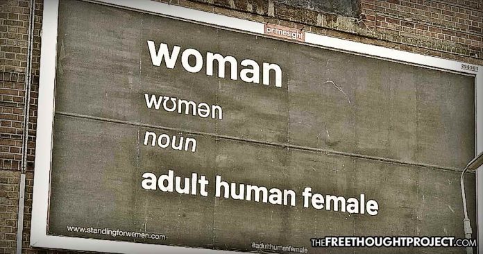woman billboard