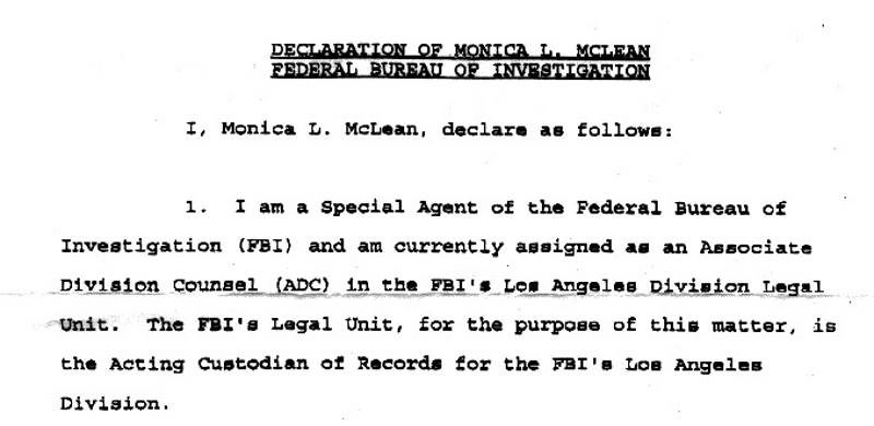 Click to enlarge mclean fbi declaration kavanaugh hearing