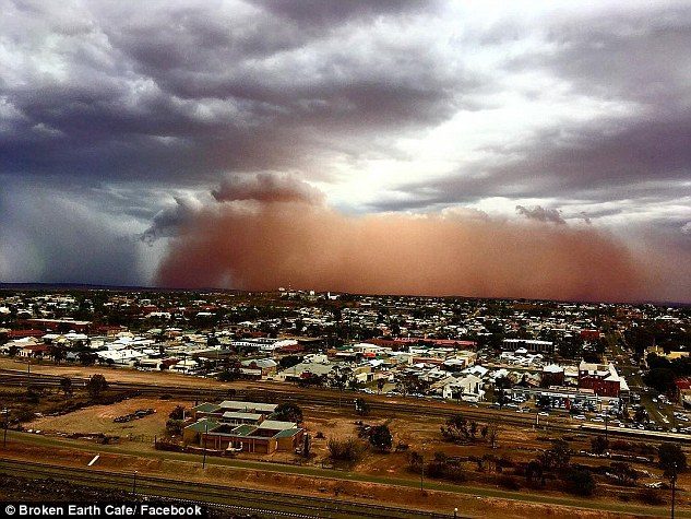 Thunderstorms dust