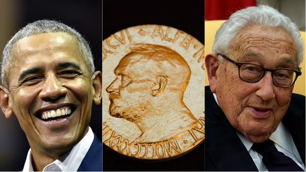 Barack Obama and Henry Kissinger