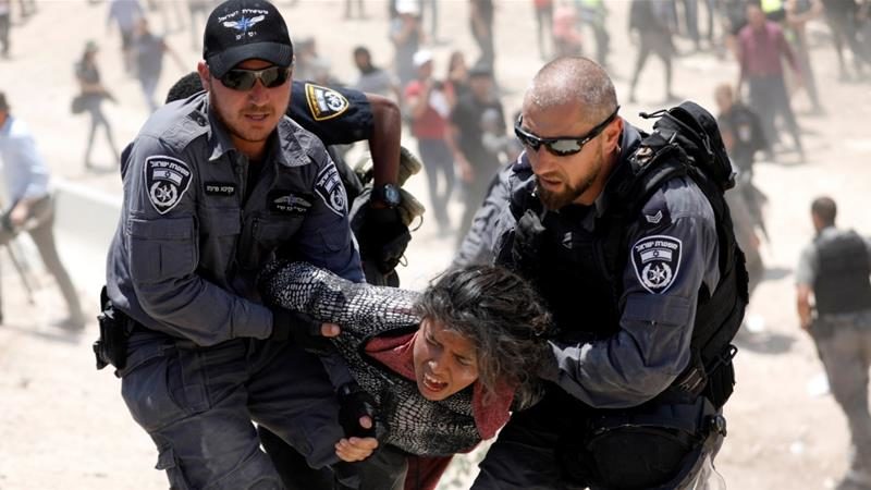 palestinian woman arrested