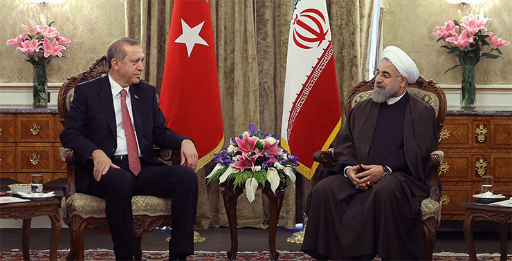 Erdogan and Hassan Rouhani
