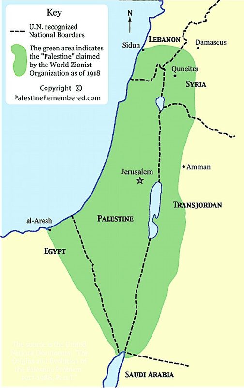 map greater israel