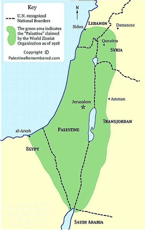 Click to enlarge map greater israel