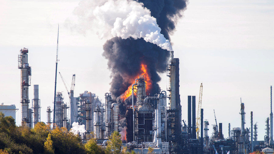 Click to enlarge explosion Irving oil refinery Saint John canada