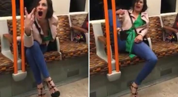 anti-migrant rant london tube