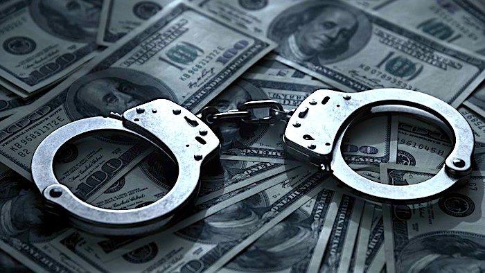 handcuffs/money