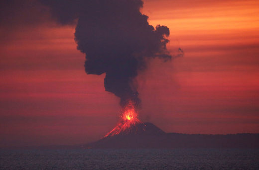 Click to enlarge The Anak Krakatau