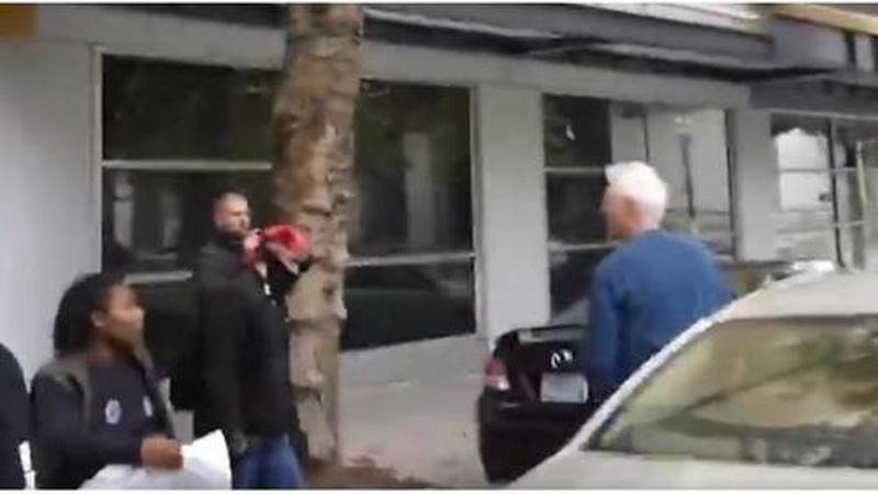 Click to enlarge antifa portland old man threatened