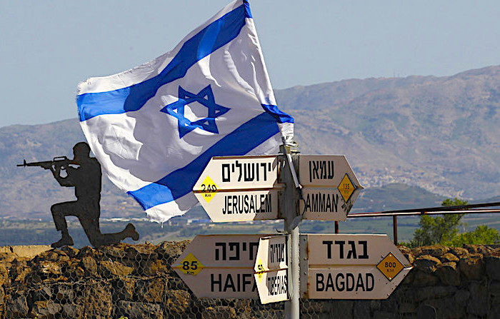 Israel flag Golan Heights